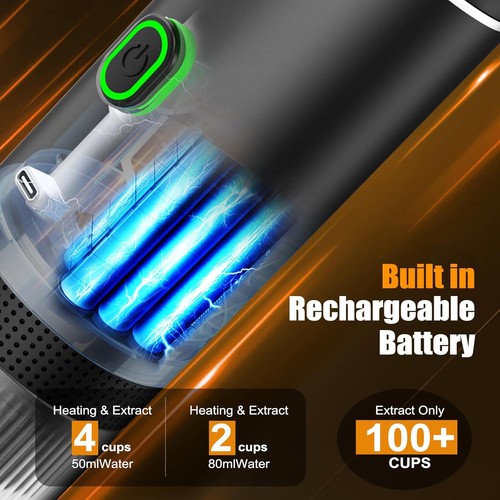 Tragbare Kaffeemaschine mit Akku Reise 3 in 1 Kompatibel mit Nespresso Kapseln - Bild 3 von 15