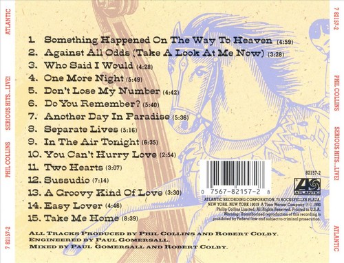 PHIL COLLINS SERIOUS HITS...LIVE! NEW CD - Picture 1 of 1