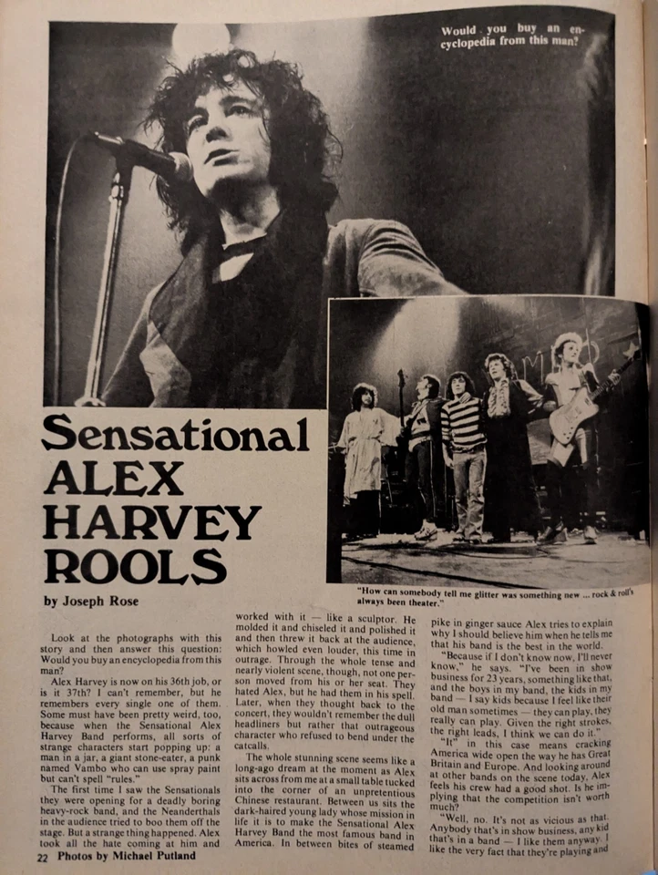 Hit Parader Magazine July 1976 KISS, Queen, Led Zeppelin, Bad Co., Bowie, Sweet - Image 4 of 4