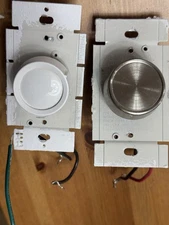 Rotary Dimmer Switch for LED Halogen & Incandescent Bulbs White Easy Install