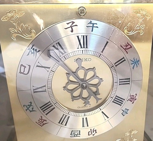 💥💥RARE SEIKO NO. 005 Grand Torsion Clock 21.5" Zodiac Dial Quartz Cal. 22103X - Picture 2 of 15