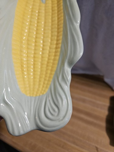 Vintage Ear of Corn on the Cob Serving Dishes Plates Holders Ceramic Set of 8 - Picture 8 of 12