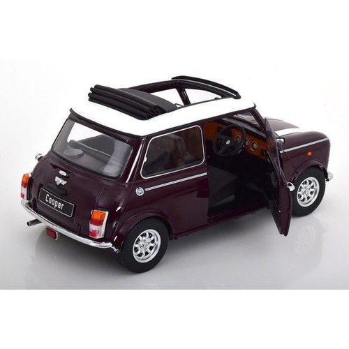 Kkdc120075R 1/12 Mini Cooper Sunroof Purple Metallic/White Right Handle Diecast - Picture 7 of 8