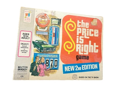 Milton Bradley The Price is Right Board Game, 2nd Edition, Boxed Vintage