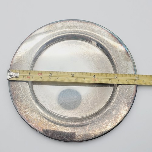Vintage Antique ONEIDA LTD Silversmith 6" Silver plated Plate Set Of 10 Tarnish - Picture 4 of 6