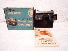 SAWYER'S VIEW-MASTER LIGHTED STEREO VIEWER w/BOX  INSTRUCTIONS  MODEL F
