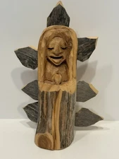 Stunning New Mexico Santos Angel Michael Salazar Angel Signed & Dated 3.15