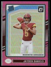 2024 Donruss Optic #248 Jayden Daniels Pink Washington Commanders
