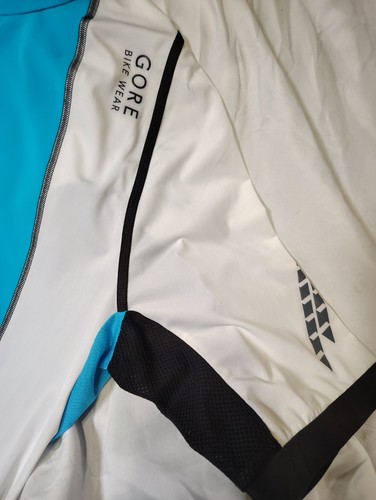 Gore Bike Wear Cycling Jacket XXL Soft Shell WindStopper Zip Turquoise/ White - Picture 11 of 13