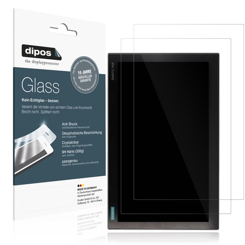 2x Protecteur d'écran pour Siemens IPC 477E Verre Flexible 9H Dipos