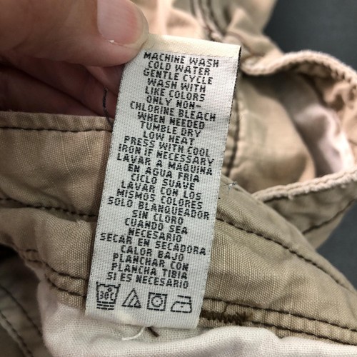 Polo Jeans Company Ralph Lauren pantaloni cargo uomo 50x30 kaki militare eccedenza Y2K - Foto 18 di 19