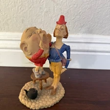Vintage Humpty Dumpty Figurine with Kingsmen- Estate Piece