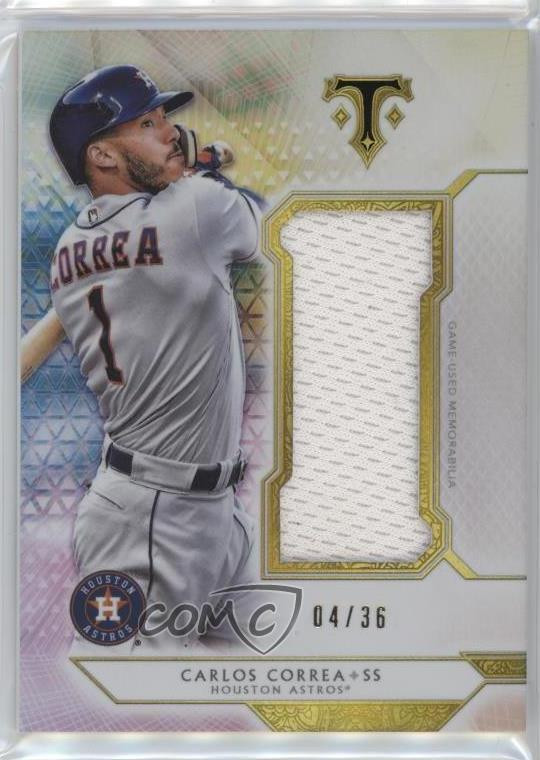 2018 Topps Triple Threads Single Jumbo Relics /36 Carlos Correa #SJR-CC1