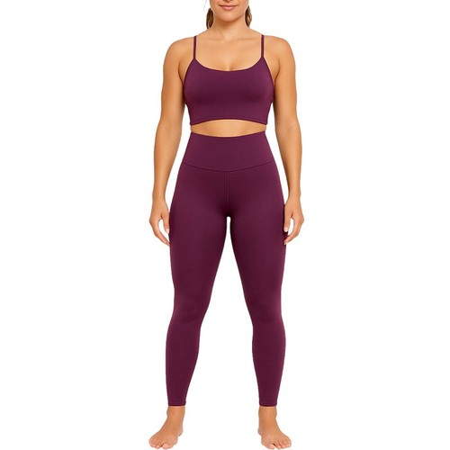 Mujeres Cintura Alta Liso Yoga Pantalón Leggings Bolsillo Secreto Gimnasio Ropa Pantalones Elásticos - Imagen 22 de 25