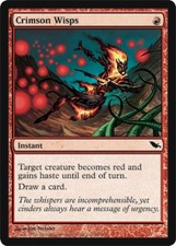 Crimson Wisps -Foil Light Play MTG Shadowmoor