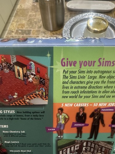 Sims: Livin' Large Expansion Pack Big Box Factory Sealed NM+/MNT Vintage 2000 - Imagen 17 de 17