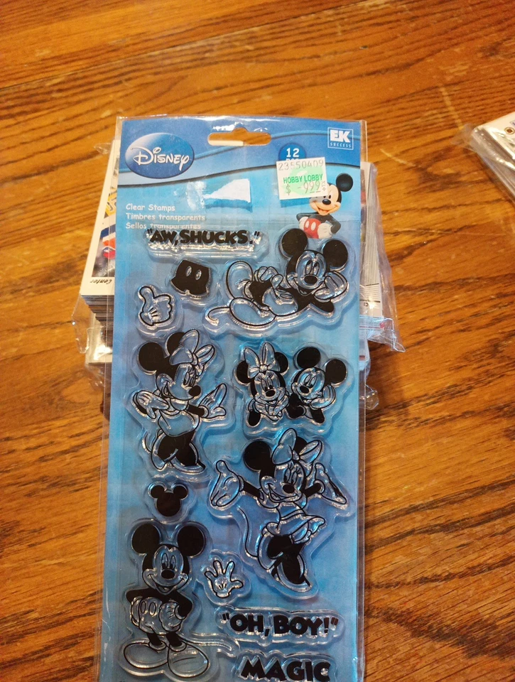 Новые прозрачные марки Disney Mickey and Mini Mouse 21 шт. - Изображение 3 из 4