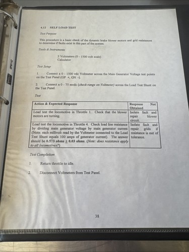 SP Diesel Locomotive Dynamic Brake Troubleshooting Manual GP40-2, SD40-2, SD45-2 - Picture 24 of 24