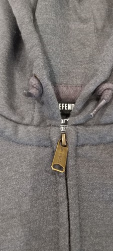 Carhartt Rain Defender Hoodie Men's XL Gray Loose Fit Zip Work Logo ZFS NWOT - Picture 4 of 8