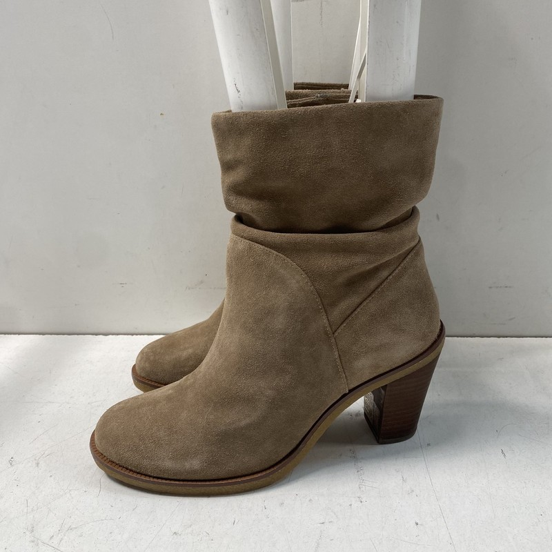 Vince Camuto Brown Suede Pull-On Boots Women's Size 8.5
