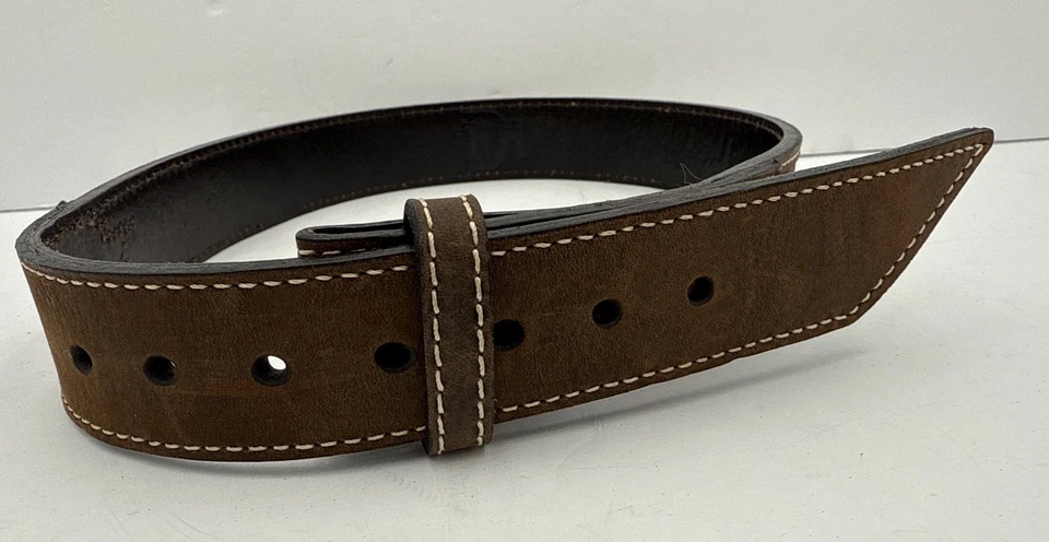 Пояс западный детский Southwestern Aztec Stitch плетеный кожа талия 22–26 дюймов - Изображение 2 из 4