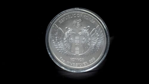 2020 South Korean Phoenix KOMSCO 1 Oz Fine Silver Round - Picture 2 of 3