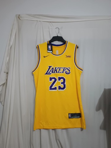 Nike NBA LA Lakers Lebron James #23 Swingman Jersey Size 50 Wish Shopping(NC43) - Picture 8 of 9