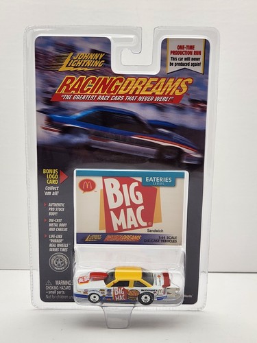 Johnny Lighting RACINGDREAMS 1996 Olds Cutlass Pro Stock McDonalds Big Mac 1:64 - Picture 1 of 15