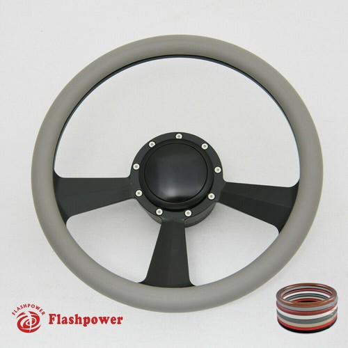 Volante Billet 15,5" negro envoltura completa GMC Chevy - Imagen 4 de 9