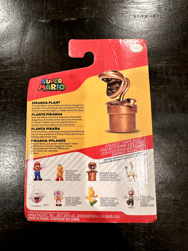 Super Mario Golden Piranha Plant Exclusive Trophy - World of Nintendo Jakks 2021 - Picture 2 of 3