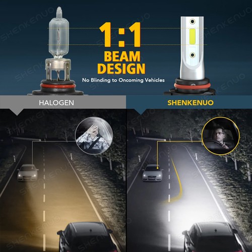 For 1999-2002 GMC Sierra 1500 2500 - Combo 6x LED Headlights+Fog Light Bulb Kit - Picture 6 of 22