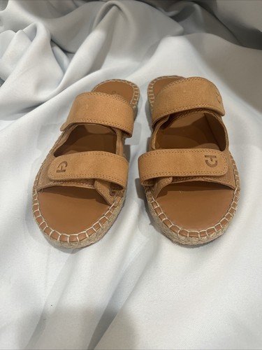 Cole Haan Women's Cloudfeel Espadrille Slide Sandal Pecan Nubuck 5B - Picture 2 of 6