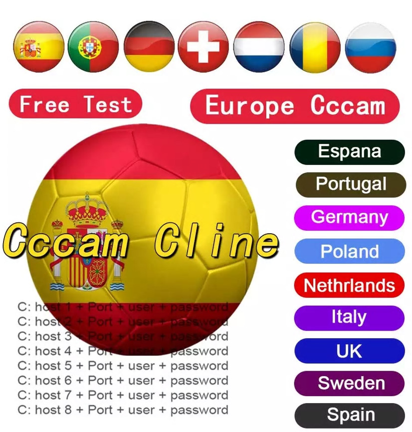 OSCAM cline Niemcy cccam cline na 1 rok Europa CCCAM Hiszpania Portugalia Polska