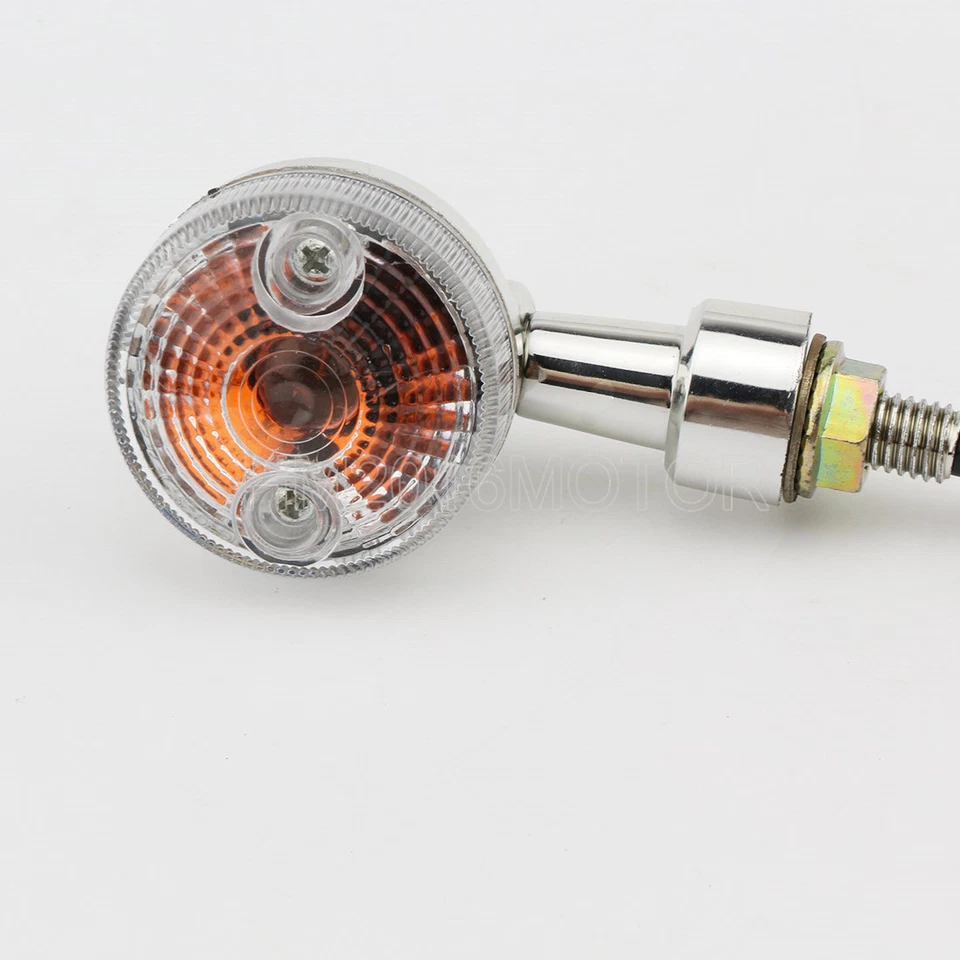 4x 2.4" plastic Mini Bullet Turn Signal For Honda CB 250 450 700 Nighthawk 599 - Image 3 of 4