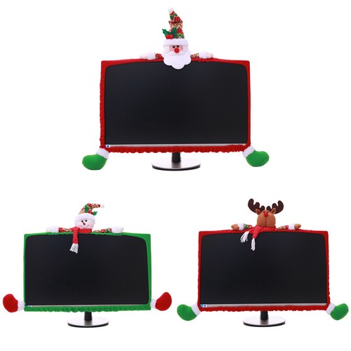 27 Inch Computer Monitor Dust Cover Screen Protective for Xmas Office Decor - Afbeelding 4 van 15
