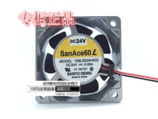 Sanyo 109L0624H402 24V 0.06A 6025 6CM 2-wire aluminum frame cooling fan