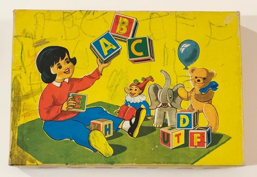 Vintage Kinder Griechisches Alphabet Block Set ~ Kyboi AB