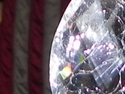3-Clear Pressed Glass Pendants, - Picture 6 of 6