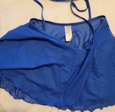 Balera Girls Blue Dance Skirt With Tie Size Small