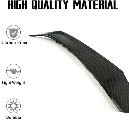 Fits Porsche Macan SUV 2014-2020 REAL CARBON Rear Trunk Middle Spoiler Wing Lip - Bild 8 von 12