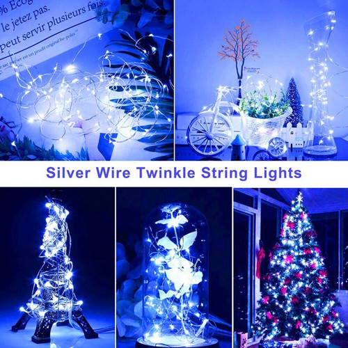 7-30M 50/100/200LED Copper Wire Party USB Twinkle LED String Fairy Lights Remote - Picture 8 of 17