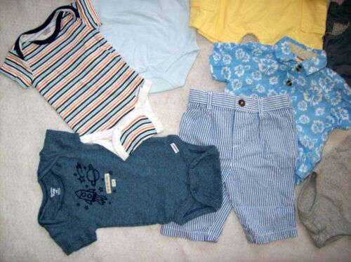 BOY 0-3 M: VINTAGE LOT: ROMPERS; BODYSUITS; 2-Pc. SETS: GYMBOREE; CHAPS; GEORGE - Picture 2 of 7
