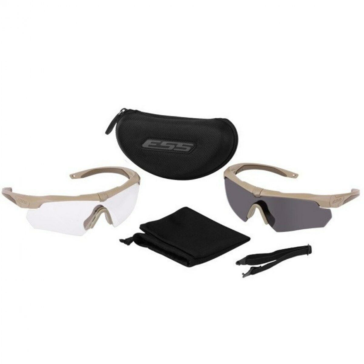 ESS® USA CROSSBOW 2X Kit - Military Shooting Safety Glasses ESS® USA CROSSBOW 2X Kit - Military Shooting Safety Glasses