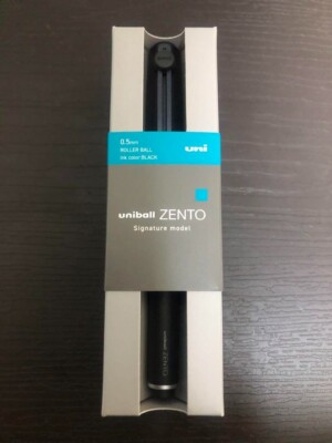 uniball ZENTO Signature model ブラック Uni-ball ZENTO Gel Pen - Signature Model - 0.5 mm - Metallic