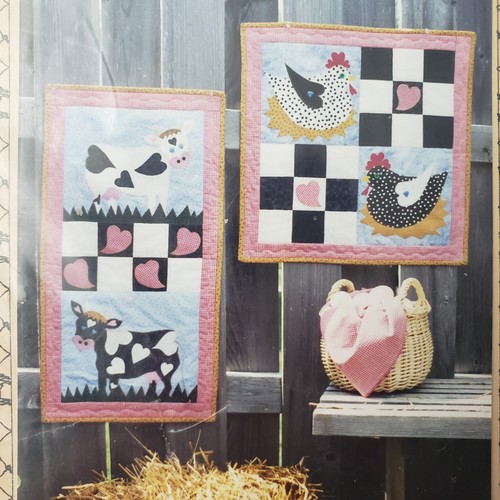 Signature Quilts All-Heart Hens & Färsen Quilt Muster 22"x22" oder 16"x30" - Bild 2 von 3