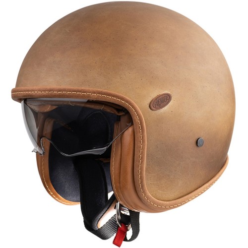 Premier Vintage Motocicleta Casco Jet con Parasol Retro Biker - Imagen 32 de 32