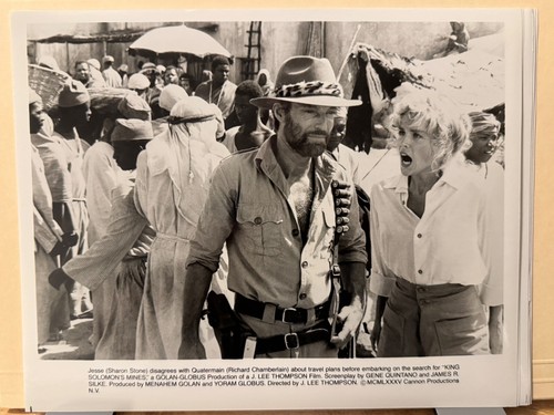 KING SOLOMON'S MINES 1985 Movie Press Kit - 7 foto promozionali in bianco e nero - Cannon Films - Foto 6 di 7