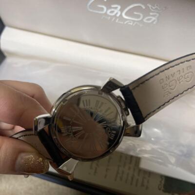 Unisex Adult Wristwatch Gaga Milano 40 No.2025 Leather Band