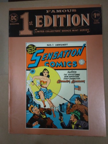 DC Famous 1st Edition Treasury Wonder Woman Sensation Comics #1 1974 #C-30 READ