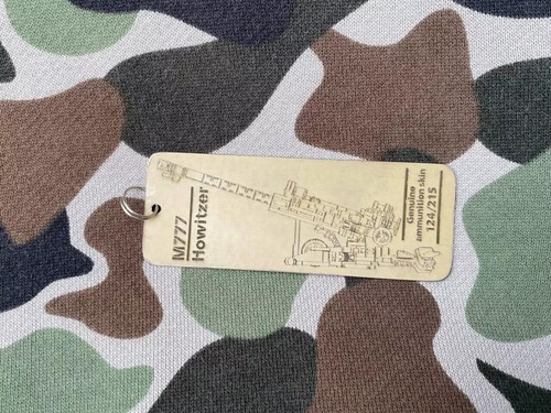Tag Military KEYCHAIN Howitzer M 777 Ukraine War Limited edition CAMO - Picture 10 of 13